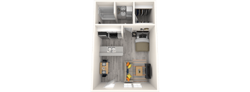 Sono Tempe Apartment Homes 3D Floor Plan The Olsen