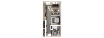 Tilian Open 1x1 3D Floor Plan