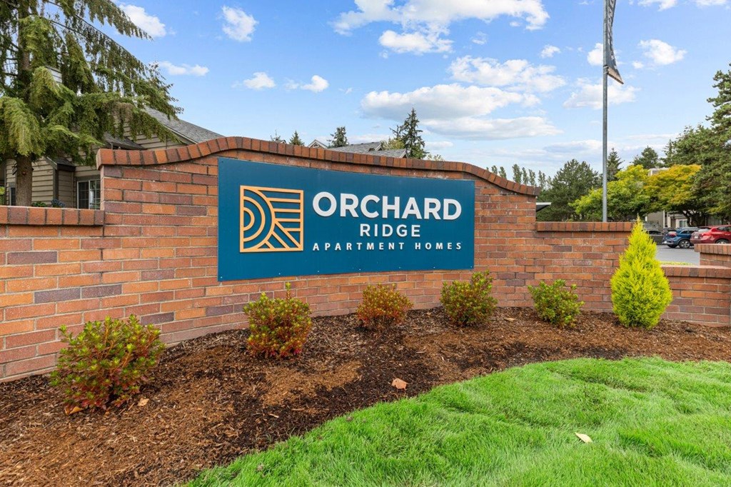 Orchard Ridge Apartments in Lynnwood, Washington Monument Sign