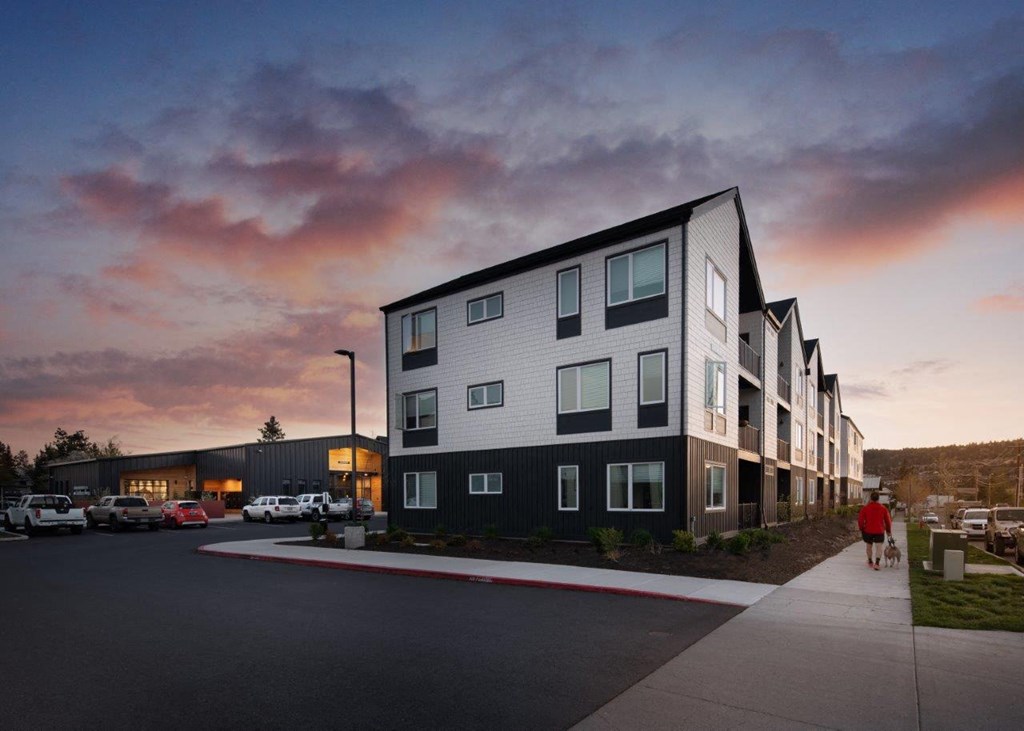 the building where the apartment is located