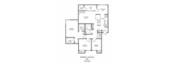 Powell Valley Farms 3x2 Floor Plan