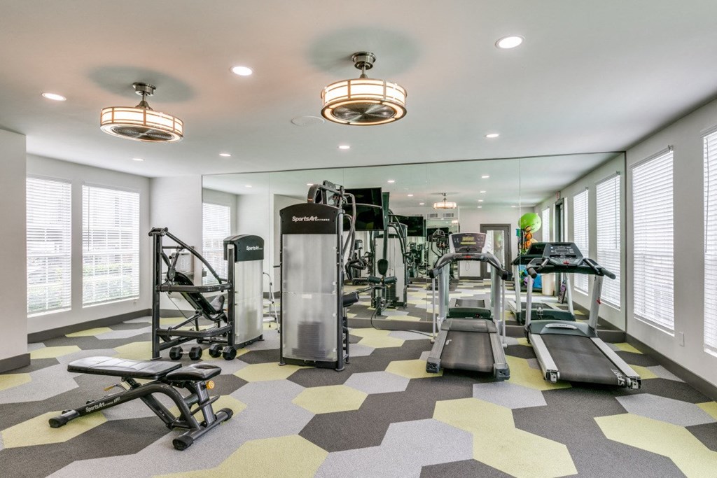 the estates with weights and cardio equipment