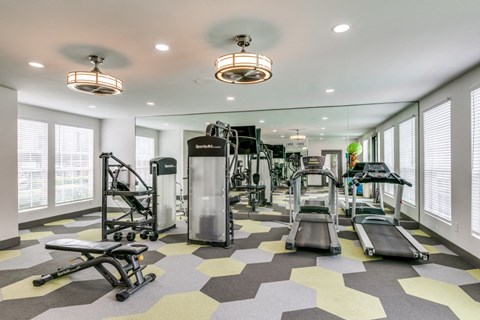 the estates with weights and cardio equipment