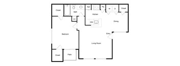 A3 Floor Plan at Palencia Apartments, Dallas, Texas