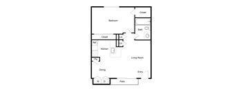 A4 Floor Plan at Palencia Apartments, Dallas
