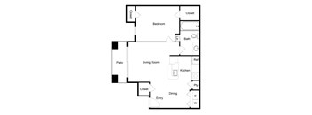 A5 Floor Plan at Palencia Apartments, Texas, 75252