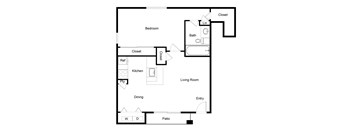 A8 Floor Plan at Palencia Apartments, Dallas, TX
