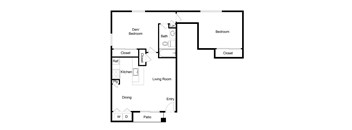 B1 Floor Plan at Palencia Apartments, Dallas, Texas