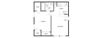E5 Floor Plan at Palencia Apartments, Texas, 75252