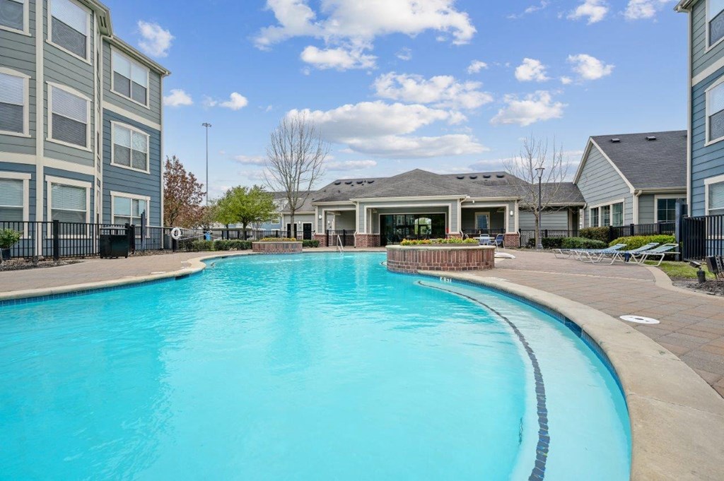 Park North Apartments Pool with Lounge Chairs