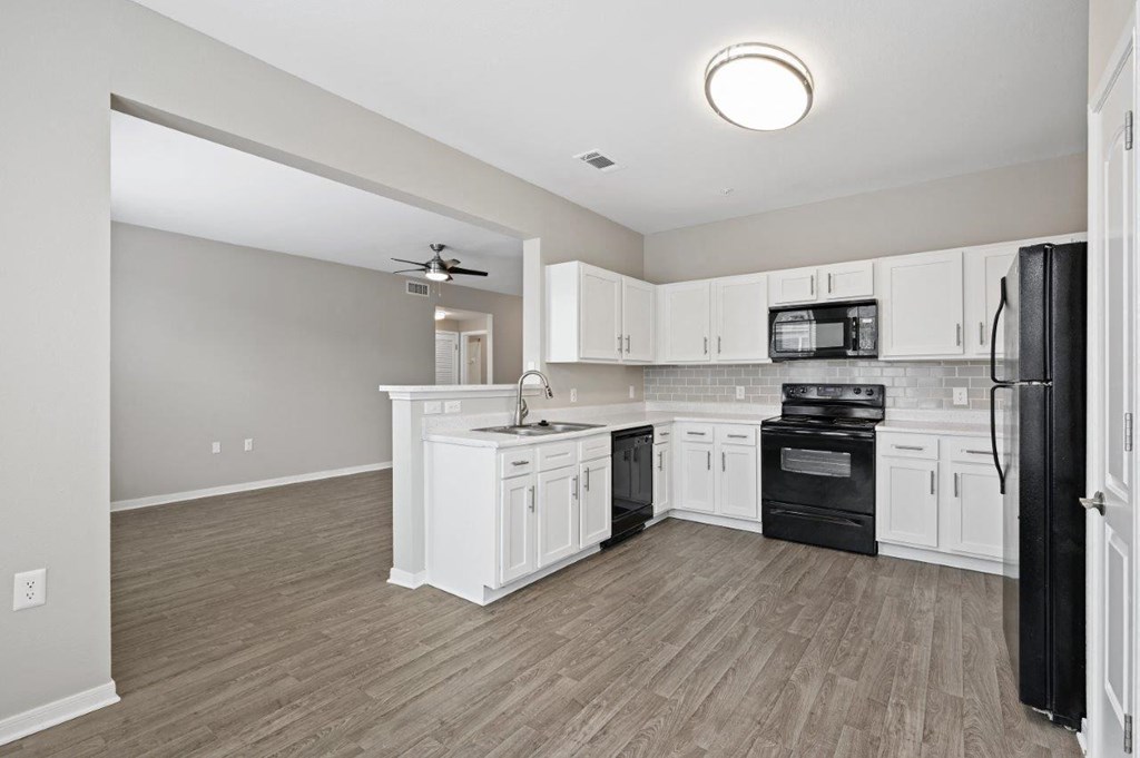 Park North Apartments Kitchen and Living Room