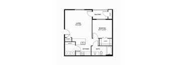 Parkside Apartments Aspen 2D Floor Plan