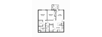 Parkside Apartments Cypress 2D Floor Plan