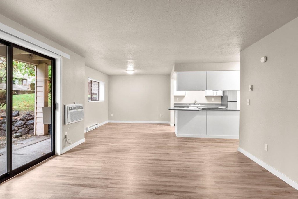 Peaks on Pines Living Room and Kitchen