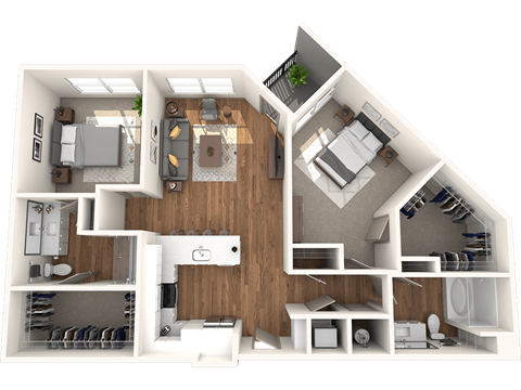 Alton Optimist Park 3D Floor Plan Peddler