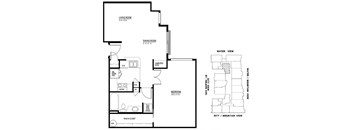 a floor plan of a house