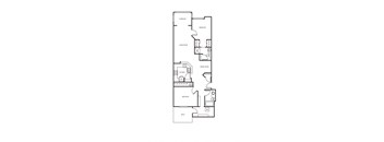 Met Spires Apartments Floor Plan 2x2 1156