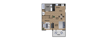 Pioneer Meadows Studio Floor Plan