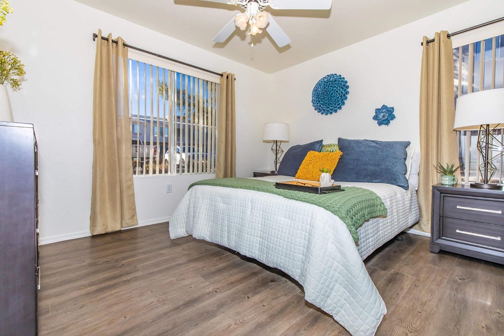 Port Royale Luxury Apartment Homes in Sierra Vista, Arizona Model Bedroom