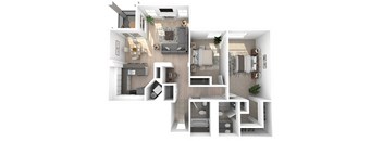 Villaggio on Yarrow Bay Apartments Portifino Floor Plan