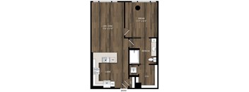Portland Astoria Apartments in Portland, Oregon A12.1 Floor Plan