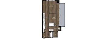 Portland Astoria Apartments in Portland, Oregon A13 Floor Plan