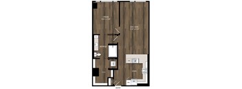 Portland Astoria Apartments in Portland, Oregon A18 Floor Plan