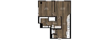 Portland Astoria Apartments in Portland, Oregon A2 Floor Plan
