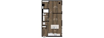 Portland Astoria Apartments in Portland, Oregon A3 Floor Plan