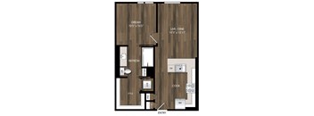 Portland Astoria Apartments in Portland, Oregon A4.3 Floor Plan