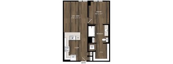 Portland Astoria Apartments in Portland, Oregon A4.4 Floor Plan