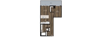 Portland Astoria Apartments in Portland, Oregon A6 Floor Plan