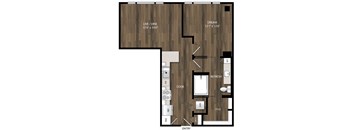 Portland Astoria Apartments in Portland, Oregon A7 Floor Plan