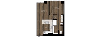 Portland Astoria Apartments in Portland, Oregon A8 Floor Plan