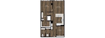 Portland Astoria Apartments in Portland, Oregon B1 Floor Plan
