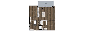 Portland Astoria Apartments in Portland, Oregon B10.2 Floor Plan