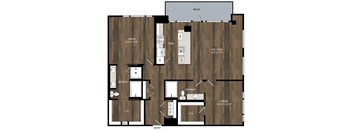 Portland Astoria Apartments in Portland, Oregon B10 Floor Plan