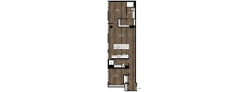 Portland Astoria Apartments in Portland, Oregon B6 Floor Plan