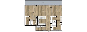 Portland Astoria Apartments in Portland, Oregon PH3 Floor Plan