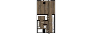 Portland Astoria Apartments in Portland, Oregon S4.1 Floor Plan