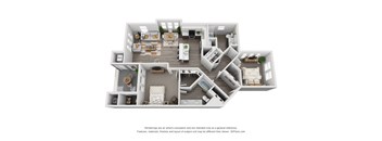 Prelude at Paramount Apartments 2B Floor Plan