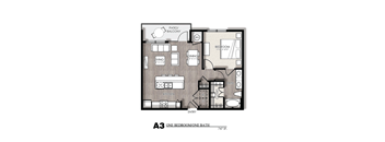 Presidio at River East A3 Floor Plan