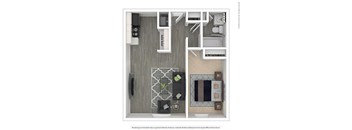 Proximity Apartment Homes 1x1 Floor Plan