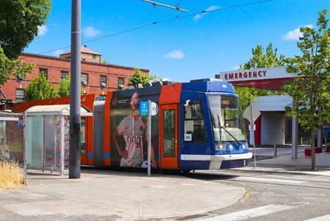 Nearby public transport at The Fitz apartments in Portland, Oregon 97210