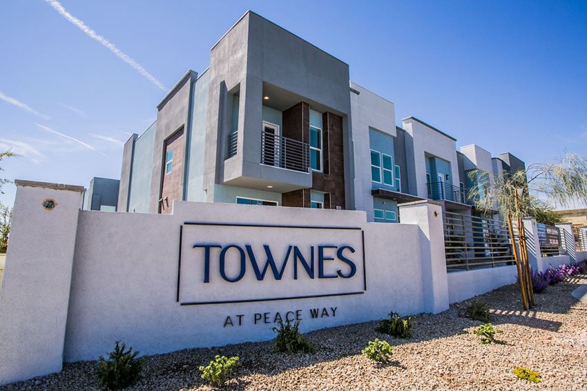 Townes at Peace Way Apartments Building Exterior and Monument Sign - Photo Gallery 1