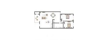 Reserve at Blueberry Park Apartments 2x1 Floor Plan