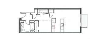 REO Flats One Bedroom Floor Plan