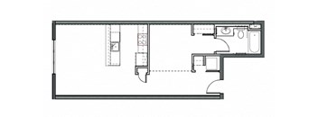 REO Flats One Bedroom Floor Plan