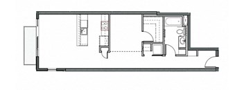 REO Flats One Bedroom Floor Plan