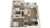 Veranda Riverside Apartments Modern Edge 2 3D Floor Plan Veranda Riverside Apartments Modern Edge 2 3D Floor Plan